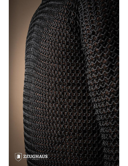 Cotta di maglia in acciaio brunito...