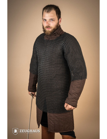 Cotta di maglia in acciaio brunito...