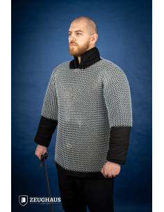 Cotta di maglia in acciaio zincato modello Haubergeon (10... 2