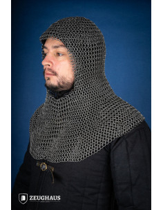 Cotta di maglia boia in acciaio oliato (9 mm.) 2