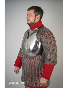 Pettorale medievale XIV secolo. acciaio lucido (1,6 mm.) 2