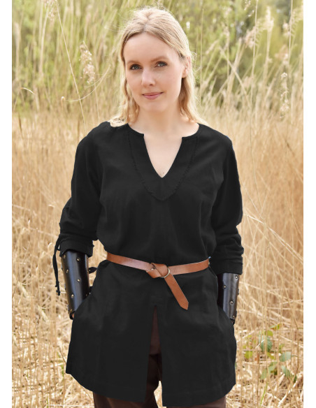 Tunica da donna Ylva Viking - nera