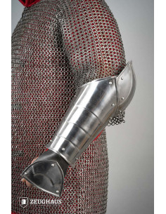 Bracciali medievali in acciaio lucido modello Champion 2