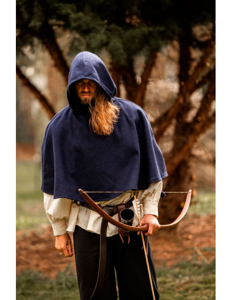 Gugel medievale in lana modello Paul,...