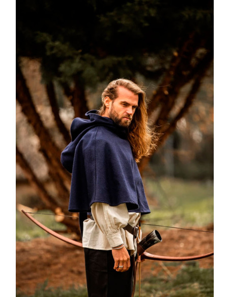 Gugel medievale in lana modello Paul,...