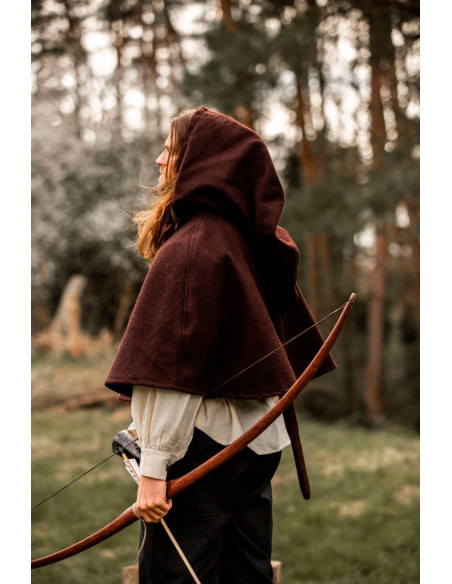 Gugel medievale in lana modello Paul,...