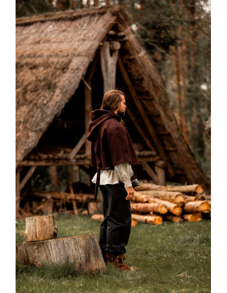 Gugel medievale in lana modello Paul,...