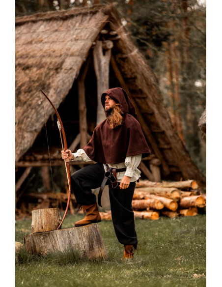 Gugel medievale in lana modello Paul,...