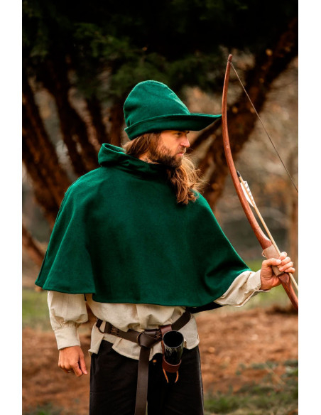 Gugel medievale in lana modello Paul,...