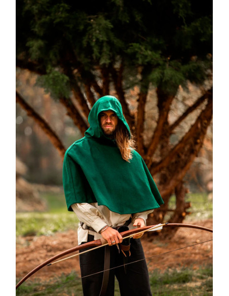 Gugel medievale in lana modello Paul,...