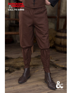 Pantaloni medievali in cotone modello Ranger, marroni
