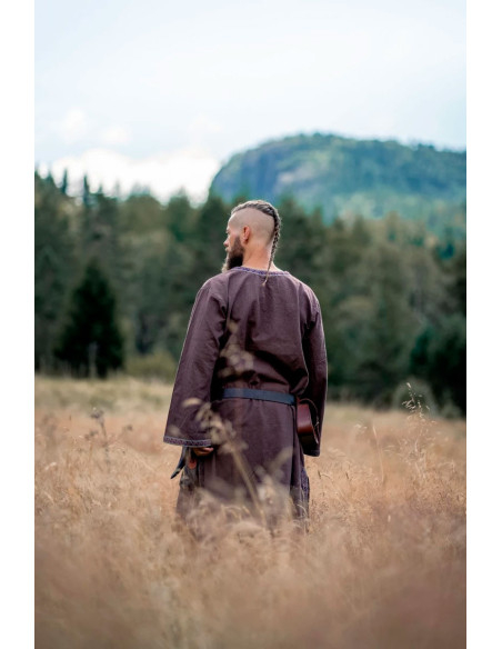 Tunica medievale Halvor, marrone scuro