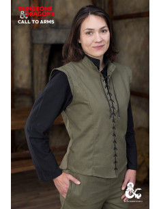 Gilet medievale modello Ranger, colore verde