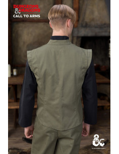 Gilet medievale modello Ranger, colore verde 2
