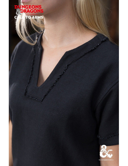 Camicia medievale Barbara in cotone,...