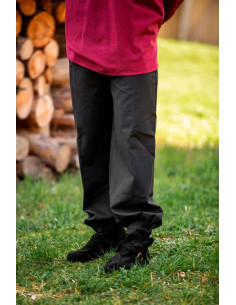 Pantaloni medievali Gerold, colore nero 2