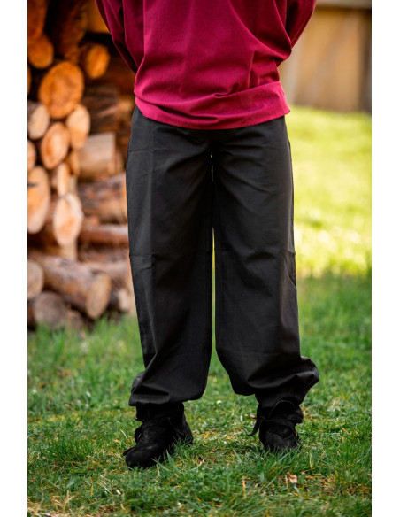 Pantaloni medievali Gerold, colore nero