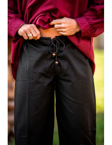 Pantaloni medievali Gerold, colore nero