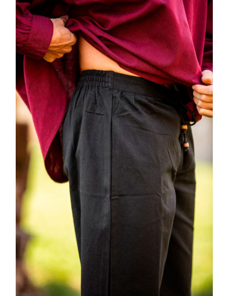 Pantaloni medievali Gerold, colore nero