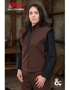 Gilet medievale modello Ranger, colore marrone 2