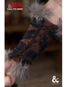 Bracciali barbarici medievali, colore marrone-nero 2