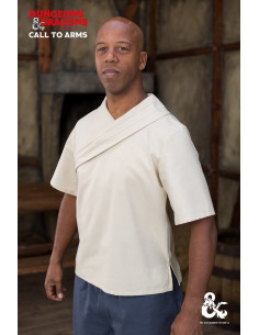Camicia da monaco medievale, bianco naturale