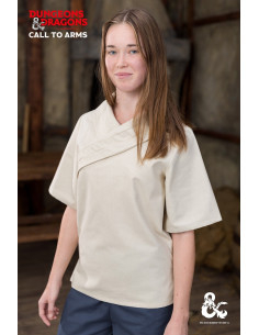 Camicia da monaco medievale, bianco naturale 2