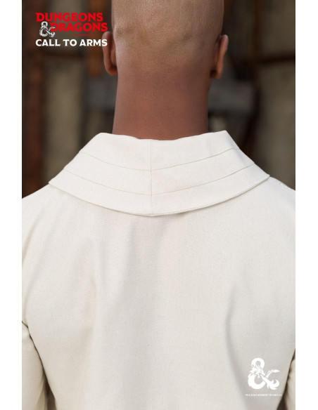 Camicia da monaco medievale, bianco...