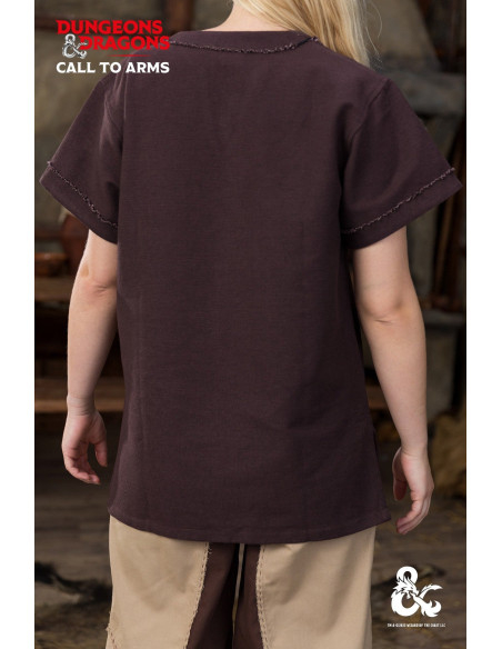 Camicia medievale Barbara in cotone,...