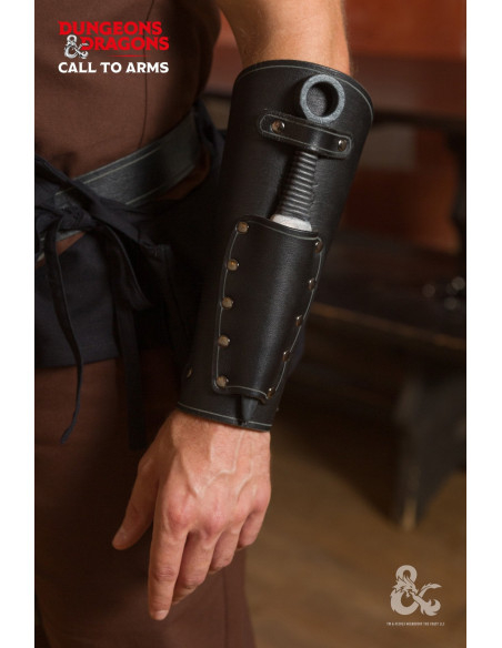 Bracciali medievali in pelle, neri