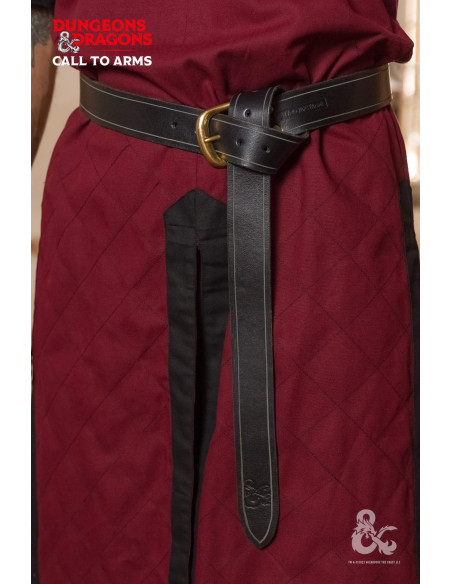 Cintura medievale in pelle, nera