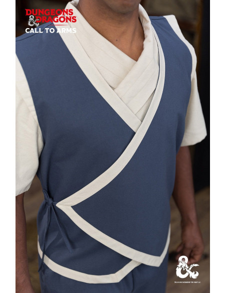 Gilet da monaco medievale, colore blu...