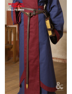 Cintura medievale in doppia pelle, colore marrone 2