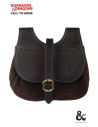Borsa medievale in pelle modello Rene, marrone