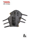 Bracciale da combattente medievale in pelle nera