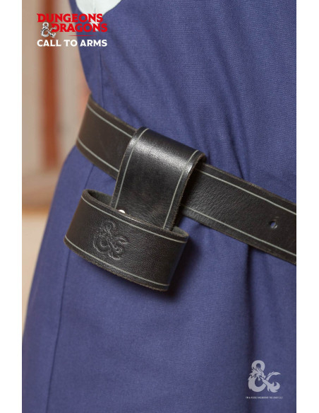 Cintura in cuoio per asce, nera