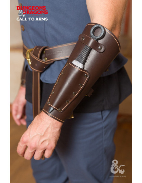 Braccialetti medievali in pelle, marrone