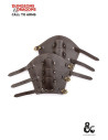 Bracciale da combattente medievale in pelle marrone