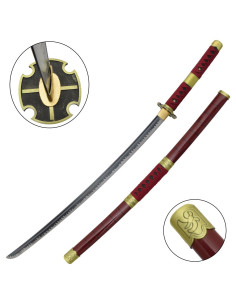 Katana non ufficiale fatta a mano Sandai Kitetsu di Zoro...