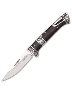 Coltello marca Albainox decorato nero stamina (20,5 cm.)