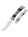 Coltello marca Albainox decorato nero stamina (21,8 cm.)