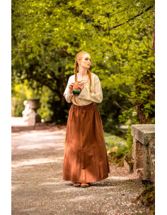Gonna medievale donna Tabacco
