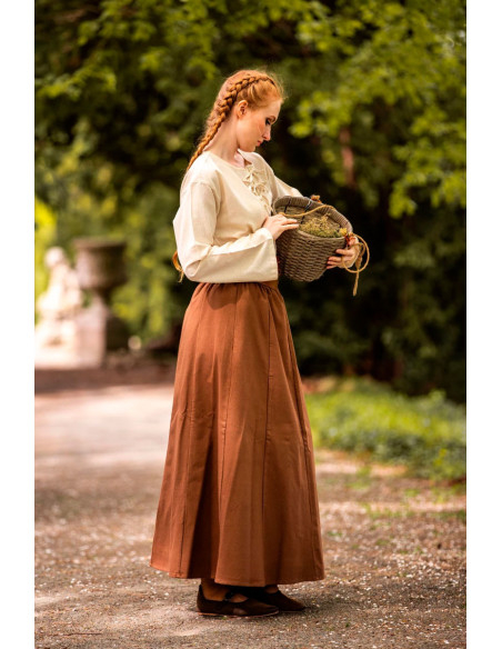 Gonna medievale donna Tabacco