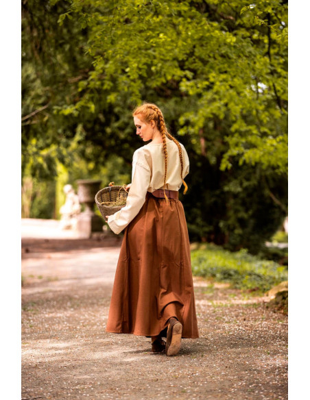 Gonna medievale donna Tabacco