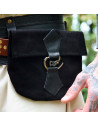Borsa medievale in pelle modello Will, nera