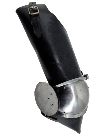 Gambe medievali in pelle e acciaio -...