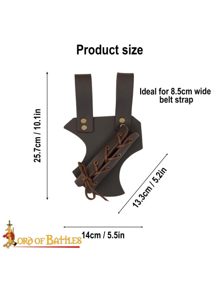 Cintura regolabile in pelle per spade...