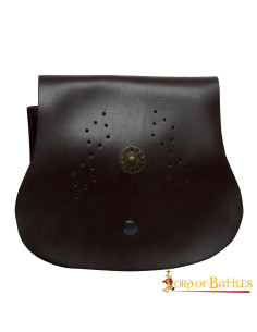 Borsa medievale rotonda con piatto