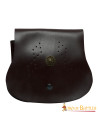 Borsa medievale rotonda con piatto
