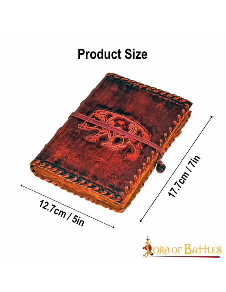 Diario medievale in pelle del Regno...